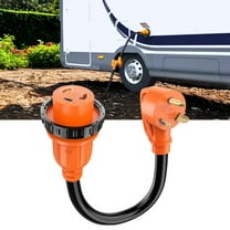 Nilight RV Locking Adapter Cord 30 Amp to 30 Amp Pure Copper Heavy Duty 10 Gauge Wire ETL Listed TT-30P to L5-30R 30M/30F Weatherproof Cord for RV Camper Caravan