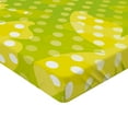 thumbnail image 2 of Ambesonne Modern Fitted Sheet, Butterfly Shapes Dots, Full Size, Pale Green Yellow, 2 of 3