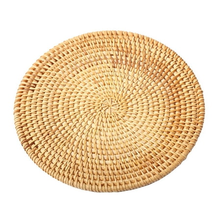 

HSE Vintage Rattan Weaving Coaster Placemat Cup Mats Pad Drink Tea Table Mat Kitchen K1