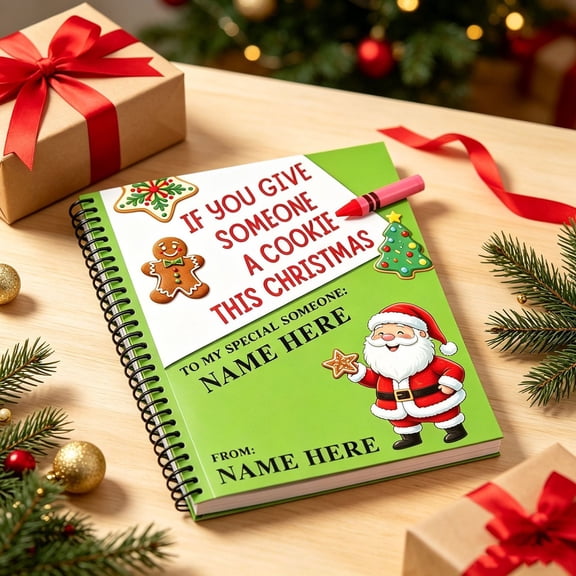 1PCS Christmas Gift Card Book, Spiral-Bound Merry Christmas Gift Card Booklet, DIY Holiday Card Holder for Family & Friends