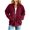 Wine, variant on Staron Corduroy Jacket for Women Stand Collar Zip Up Long Sleeve Loose Oversized Casual Comfy Basic Travel Workout Coat, Army Green XXL