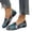 Blue, variant on Women's Betunia Slip-On Loafer Gothic Skull Print Casual Lightweight Shoes Comfortable Walking Sneaker with Memory Foam Footbed Red