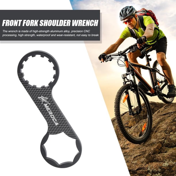 2 uds bicicleta horquilla delantera tapa llave inglesa MTB bicicleta herramientas de desmontaje