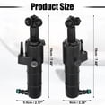 thumbnail image 3 of 1 Pair Front Left Right Headlight Washer Nozzle Sprayer Jet Fit for Mercedes-Benz E 350 2010-2013, 3 of 7