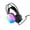 Black, variant on MERILER Surround Sound Wired Gaming Headset with USB Interface, RGB Lighting, and Detachable Microphone for an Immersive PC Gaming Experience