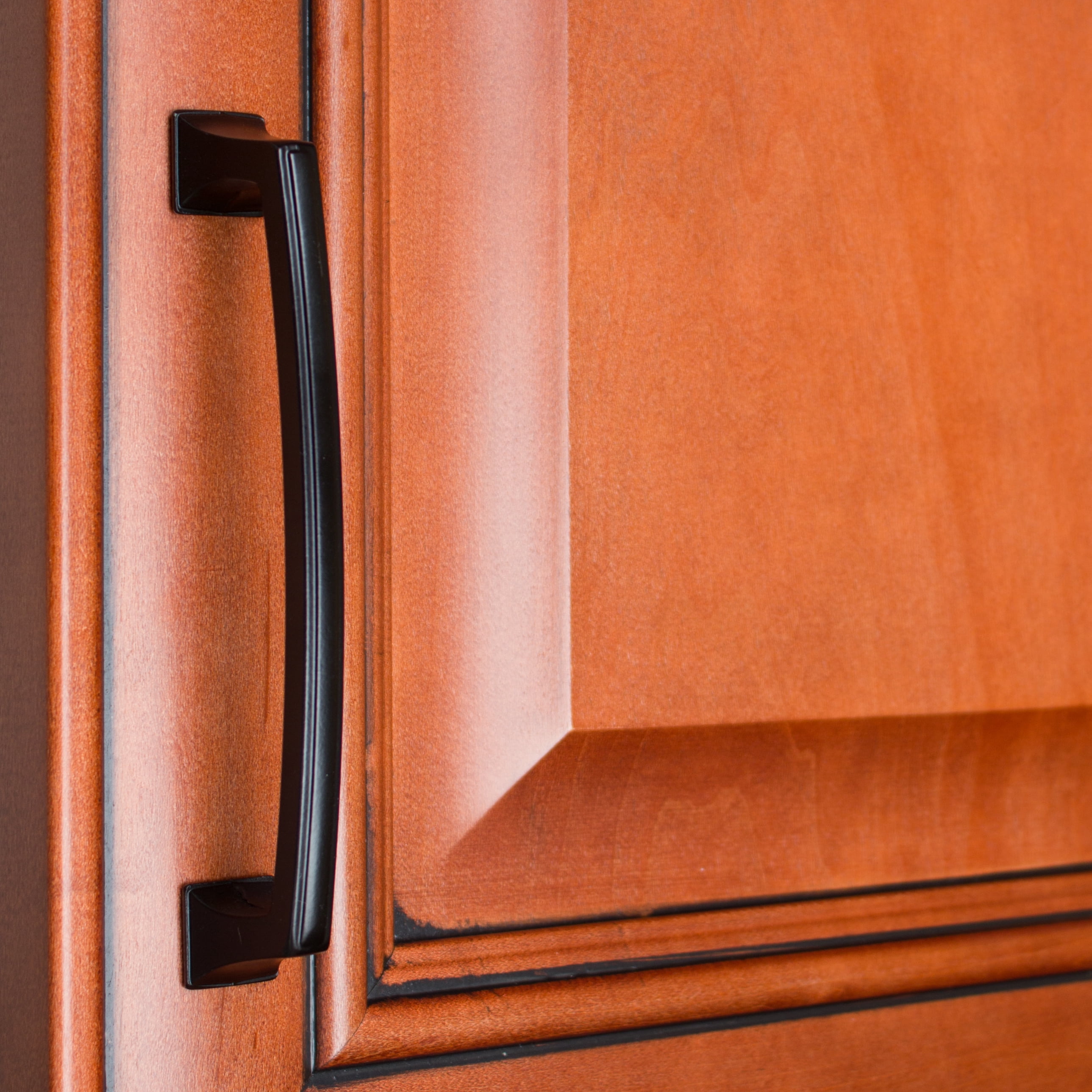 GlideRite 5 in. Center Classic Base Pull Cabinet Hardware Handles, Matte Black, Pack of 25
