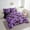 Purple Brown, variant on 7 Piece Abstract Milk Cow Bedding Set Twin Comforter Set Teens Adults,Cute Farm Animal Bed in a Bag,Kawaii Bull Cattle Flat Fitted Sheet,Rustic Farmhous Bedding Comforter Sets