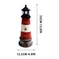 thumbnail image 3 of Solar Lighthouse Tower,LED Light Up Ornament,Weather Resistant PVC Landscape Decor,No Wiring Auto On Off,for Home Study Patio Balcony Decor,Wishing Well Gift, 3 of 6