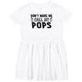 thumbnail image 3 of Inktastic Don't Make Me Call My Pops Girls Toddler Dress, 3 of 5
