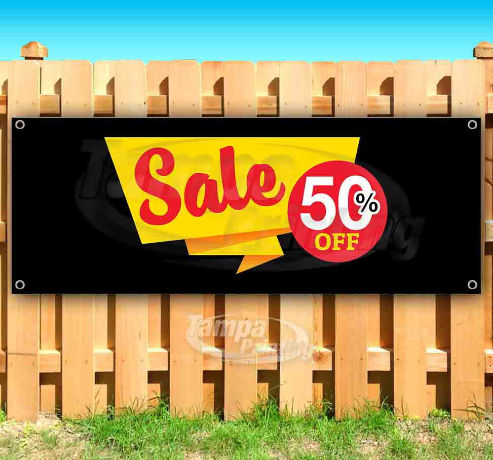 Advertising PET Sale 13 oz Heavy Duty Vinyl Banner Sign with Metal Grommets Many Sizes Available New Flag, Store
