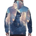 thumbnail image 7 of Naloa Cloud Wolf Men's Casual Hooded Collar Drawstring Hoodies Pullover Sweatshirts Casual Long Sleeve Shirts-4X-Large, 7 of 7