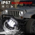 thumbnail image 5 of KOLEMO 2PCS 7 Inch Round LED Headlight Hi/Lo Beam DRL For Jeep Wrangler JK TJ 1997-2018, 5 of 7