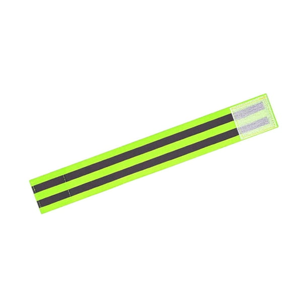 Correa reflectante para pantalones de ciclismo, reflectante para hombre y mujer, banda elástica para el tobillo Verde