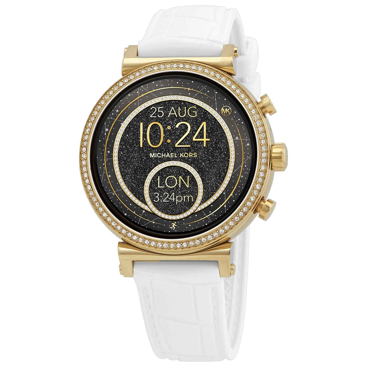 Kors - Access Heart Rate Smartwatch 41mm Steel - White Silicone - Walmart.com