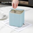 thumbnail image 3 of ABCISI PU Leather Tissue Box Cover with Magnetic Closure, Waterproof and Scratch-Resistant, Square Tissue Box Holder with Rounded Edges Design for Bedroom,Living room,Bathroom and Office(Blue,Square), 3 of 13