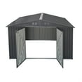 thumbnail image 6 of 6FT x 8FT Outdoor Sheds, Metal Storage Shed with Lockable Door and Shutter Vents, Garden Too House for Backyard, Lawn, Patio, 6 of 8