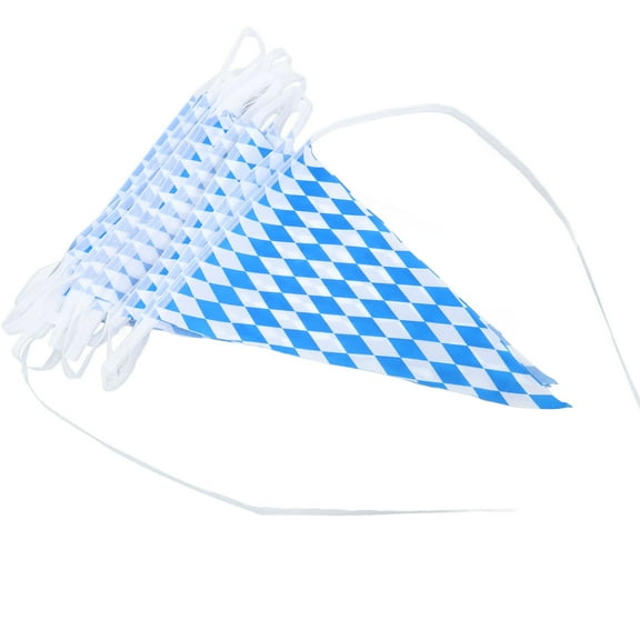 Amosfun pirate bunting garland banner Bavarian Pennant Banner Polyester Use Sky-blue 1 Set