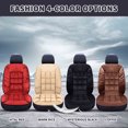 thumbnail image 4 of Yhmxh Cushioned Car Seat Cover, Warm Short Plush Seat Cushion for Front Rear Pad, ,Seat Cushion Protector Universal Warm in Winter Works with Sedan SUV Pickup Minivan, Car Accessories(Coffee), 4 of 4