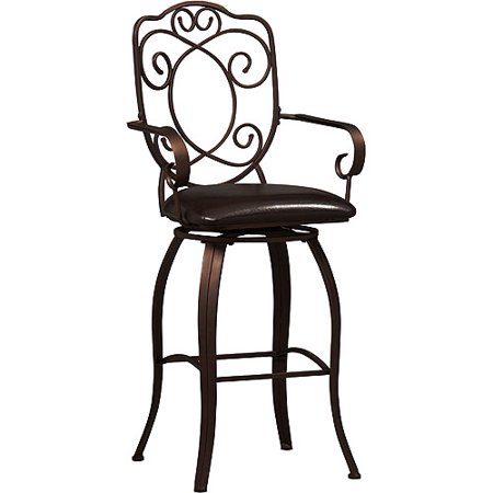 Crested Back Bar Stool 30