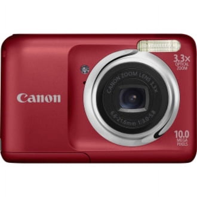 Canon PowerShot A800 10 Megapixel Compact Camera, Red - image 4 of 4