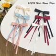 thumbnail image 6 of Ksopiavobs 6pcs Satin Bow Hair Clips for Women Girls, Hair Bows Ribbons for Hair Bowknot Hair Clips with Long Tail, Coquette Long Hair Accessories Barrettes Hair Clips With Bow (Classic), 6 of 7