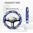 thumbnail image 5 of ZUXONGSY Blue Camo Golf Cart Steering Wheel Covers Universal Car Wheel Cover Easy to Install Club Car Steering Wheel Cover Elastic Car Steering Wheel Protector Cover for Club Car Golf Cart, 5 of 7