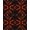 Red Orange Black, Pattern 1, variant on ODIKA Optical Abstract Molten Artwork Interlocking Shapes Hallway Illusion for Home Office, Gaming Room, Under Desk, Non-Slip Chair-Friendly