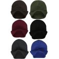 thumbnail image 2 of ToBeInStyle Mens Pack of 6 Double Layered Winter Warm Basic Beanies, 2 of 3