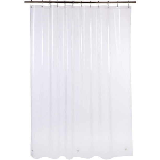 Plastic Shower Curtain 72 X 96 Inches Eva 8g Thick Bathroom Curtains With Heavy Duty Clear Stones And 12 Grommet Holes Com Plastic Shower Curtain 72 X 96 Inches, 96 Inch Shower Curtains
