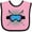 Pink and Black, variant on Inktastic Ski Mask Skiing Gift Boys or Girls Baby Bib