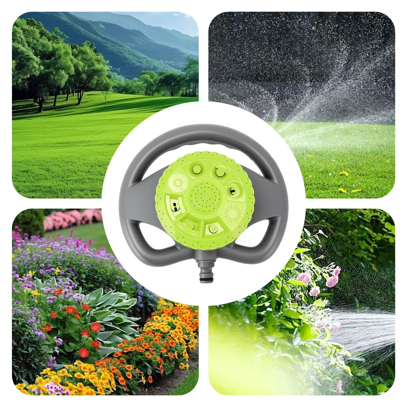 Replio Garden Sprinklers for Garden Sprinkler for Garden Watering System Large Area Rotating Irrigation Hose Oscillating Water Sprinkler for Sprinklers Gifts