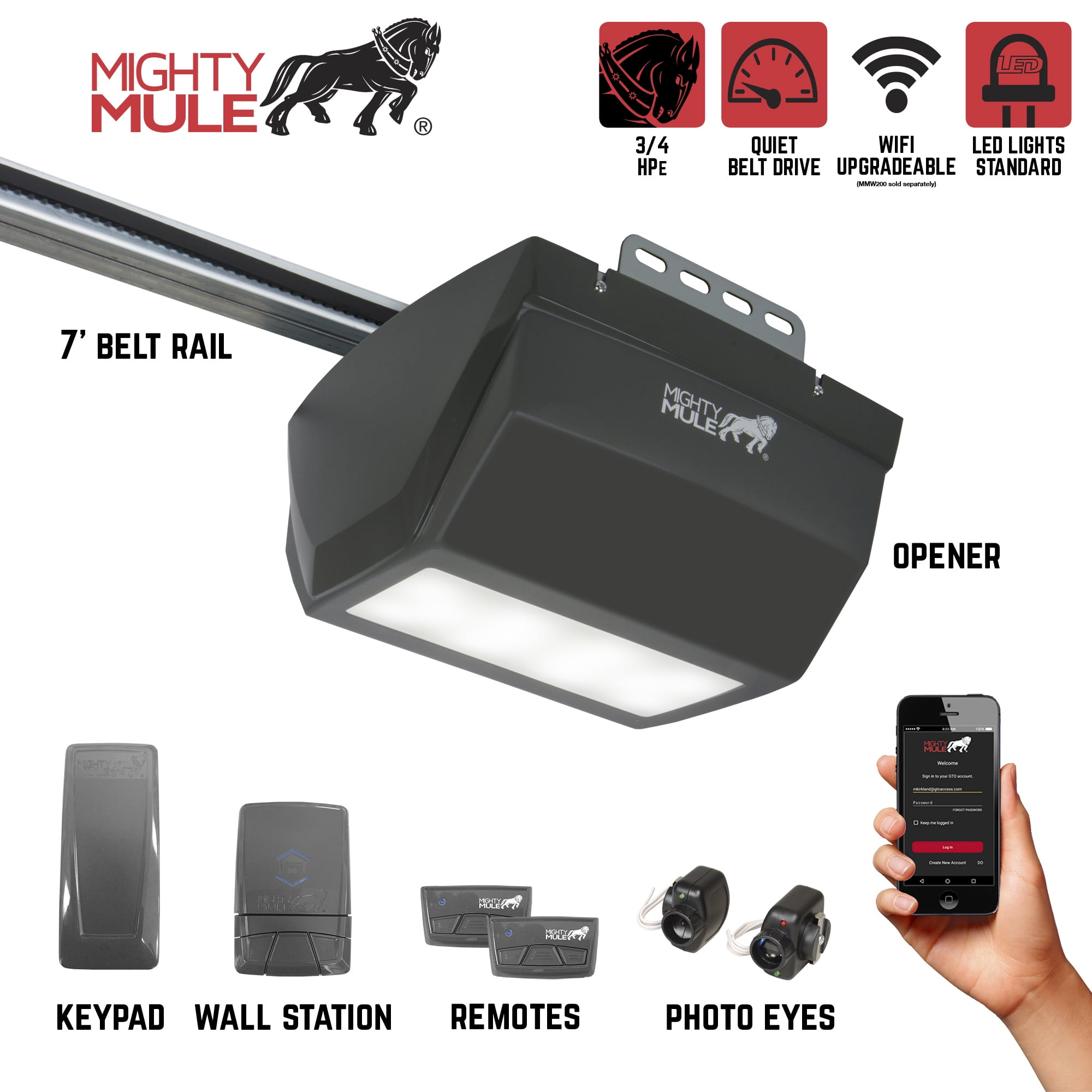Mighty Mule Garage Door Opener Costco Dandk Organizer