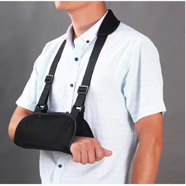 Cabestrillo para brazo: inmovilizador de hombro, correa de soporte médico para brazo fracturado roto, codo, muñeca, rotador de hombro ajustable