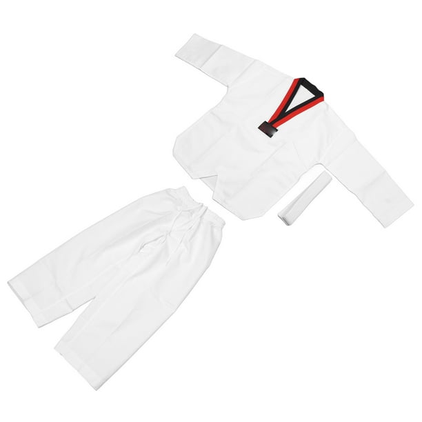 Uniforme de entrenamiento de taekwondo, traje de dobok de taekwondo resistente para niños, traje de dobok de taekwondo para niños, uniforme de taekwondo para niños diseñado para durar