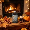 thumbnail image 5 of Decorative Vintage Glass Storage Jar with Airtight Lid and Pumpkin Knob 6 Inch Canister for Fall Thanksgiving Table Centerpiece Kitchen Countertop Display, 5 of 6