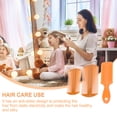 thumbnail image 4 of 3pcs Double-sided Tooth Lice Combs Portable Hair Scalp Massaging Combs (Orange), 4 of 5