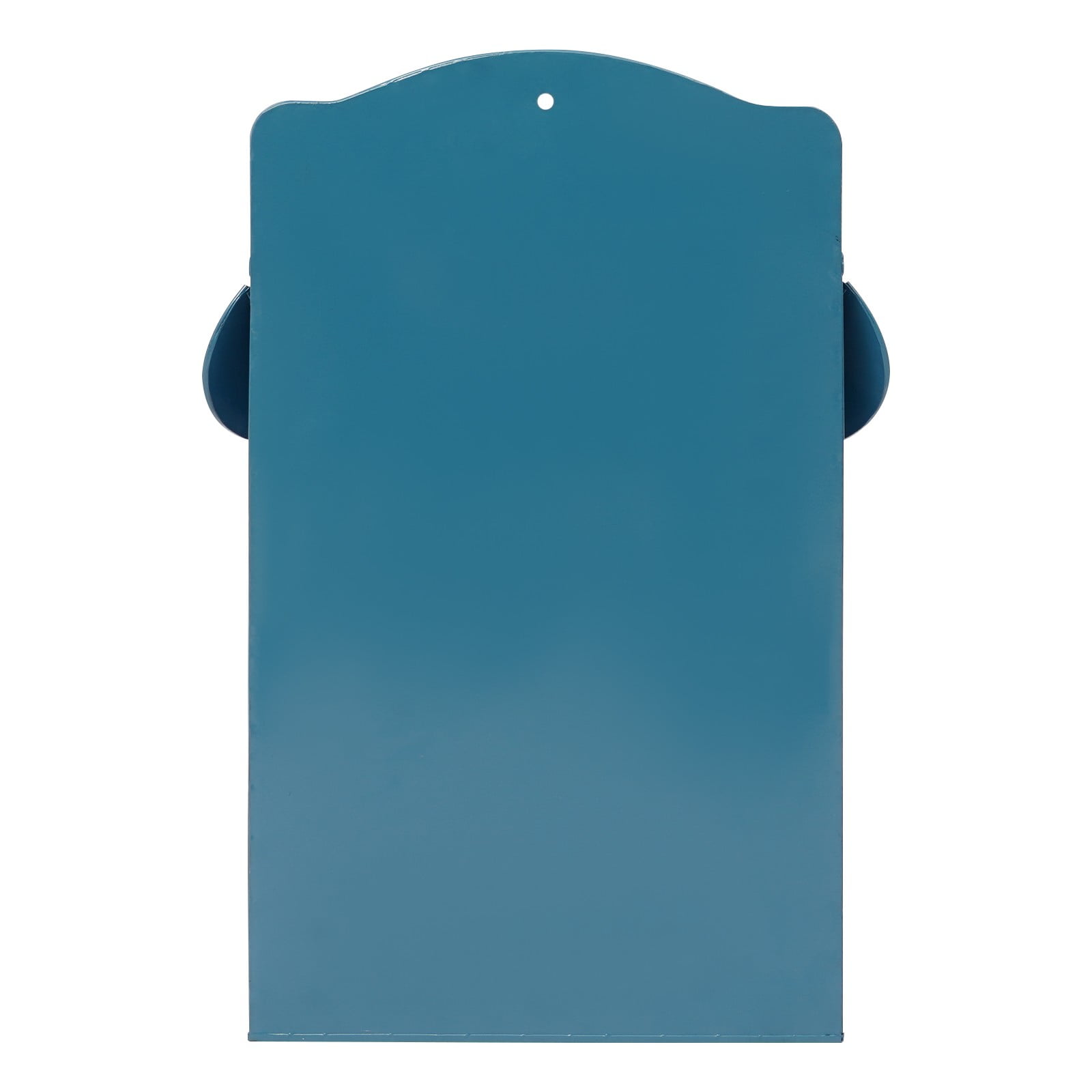 Blue Vintage Iron Wall-Mounted Post Box 9.6x3.8x15.6in for Home Garden