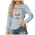 thumbnail image 1 of Wyzesi Chandails pour Femmes Cardigan Violet Mode Décontractée Ajustement Confortable Chandail à Capuche Imprimé Lettre Anglaise Chandails pour Femmes Cardigan en Or Chandails pour Femmes Cardigan, 1 of 4