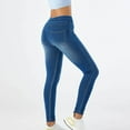 thumbnail image 4 of JIKNTTR Women's High Waisted Jeans Pull On Skinny Jeans Stretchy Comfort Leggings Trendy Demin Jegging With Pockets Vintage Casual Pants, 4 of 6