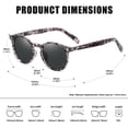 thumbnail image 6 of KANASTAL Sunglasses Polarized for Women Men Round Retro Classic Vintage Sun Glasses for Driving Grey, 6 of 8