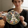 thumbnail image 1 of Easter Bunny Embroidery For Beginners DIY Art With Threads Needle And Pattern, 1 of 5