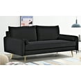 thumbnail image 6 of US Pride Furniture Villeda 70''W Polyester Square Arms Sofa Black, 6 of 10