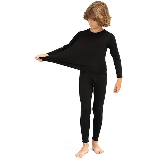 Sous-vêtement thermique doublé en polaire ultra doux pour enfants