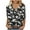 Black#Women's 3/4 Sleeve Shirts, variant on YEYLANERS Womens Summer 3/4 Sleeve Shirts 2024 Summer Casual V Neck Flowers Print Ethnic Style Blouses for Women Fashion Three Quarter Length Sleeve Graphic Tunic Tees，Black，L