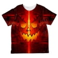 thumbnail image 1 of Halloween Intergalactic Pumpkin of Doom All Over Toddler T Shirt, 1 of 2
