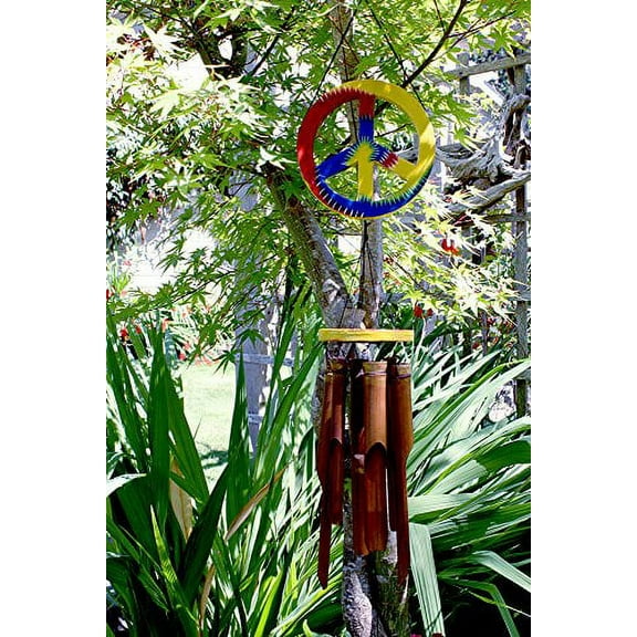 Cohasset 107 Peace Sign Wind Chime