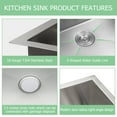 thumbnail image 3 of 33inch Apron Workstation Farmhouse Kitchen sink,right angle, 3 of 6
