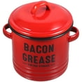 thumbnail image 1 of Pot Émaillé Vintage Pot de Cuisson Pratique Pot à Soupe Ménager Récipient à Graisse de Bacon, 1 of 5