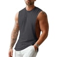 thumbnail image 2 of Qiyinn Mens Gym Sleeveless Tank Top Workout Muscle Shirt Cut Open Quick Dry Bodybuilding Vest, 2 of 5