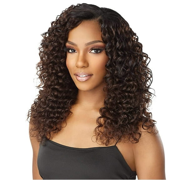 Sensationnel Human Hair Empire Multi Weave Hair - NEW DEEP 10", 12", 14" (Color:1 JET BLACK)